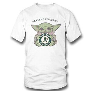 Baby Yoda Hug Oakland Athletics 2024 Retro Baseball Fan Collector Classic Gift05